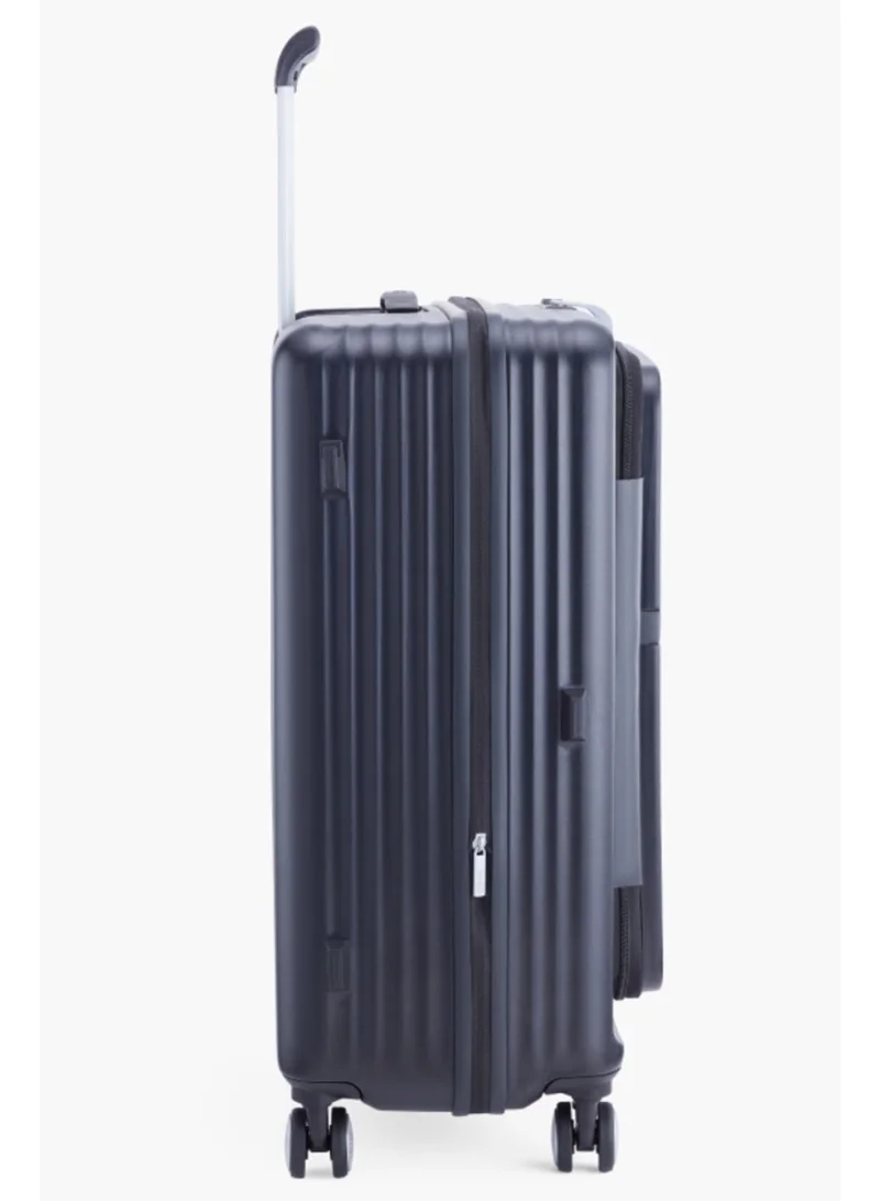 AMERICAN TOURISTER  Trento + Suitcase, Check-In Size 68 cm / 25 inch, 4 Spinner Wheels, Hard Top, Polycarbonate, Black|2 In 1 Optimov™ Shock Absorbing Wheels|Book Opening|Expandable|TSA Lock|Waterproof Section - 3 Years International Warranty  | Best Price UAE
